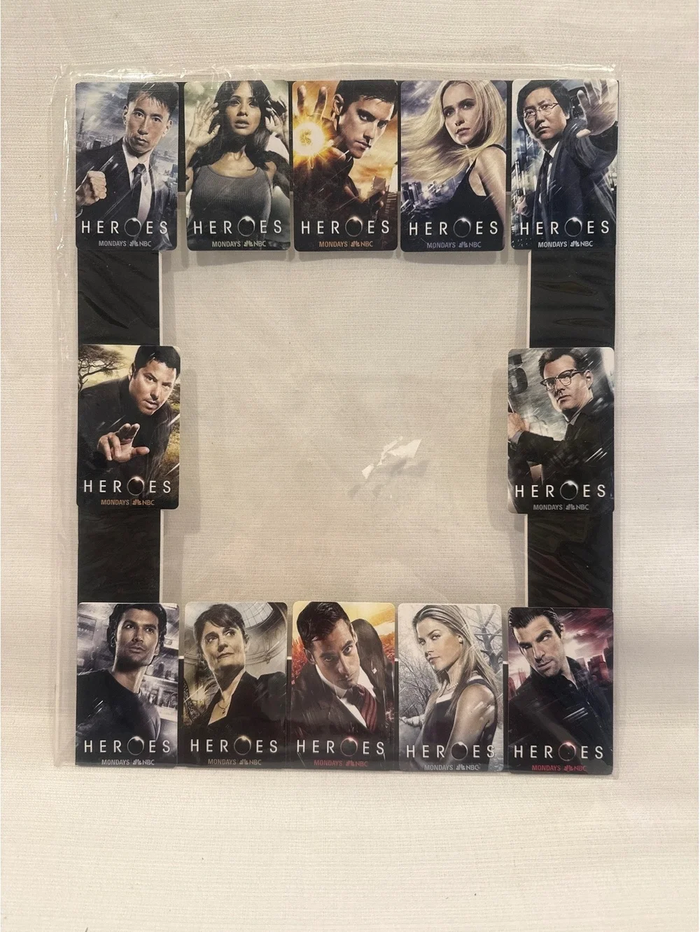 Heroes TV Show 2010 Promo Pocket Calendar Trading Card Set NBC Collectible